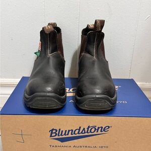 Blundstone Men's Black and Brown Boots